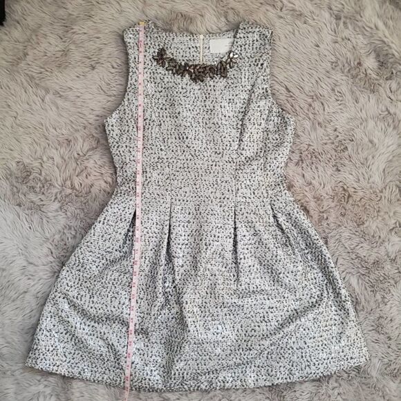 NWOT J.O.A. Los Angeles Embellished Metallic Dress - Picture 5 of 9